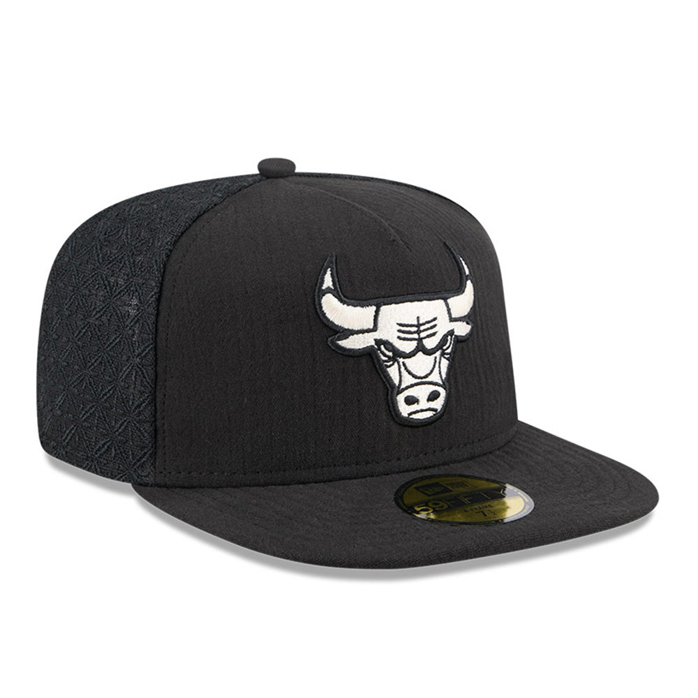 New Era Chicago Bulls NBA 2025 59FIFTY Day Black 59FIFTY A-Frame Fitted Cap