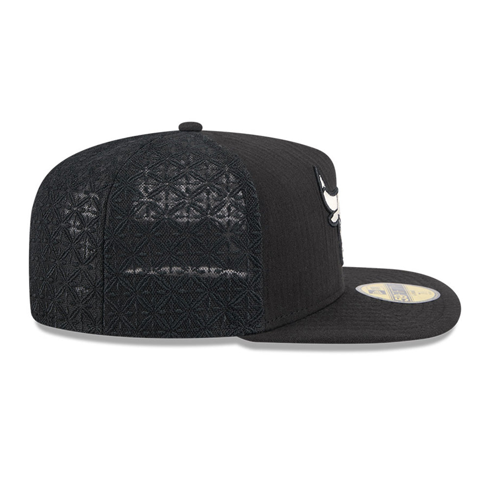New Era Chicago Bulls NBA 2025 59FIFTY Day Black 59FIFTY A-Frame Fitted Cap