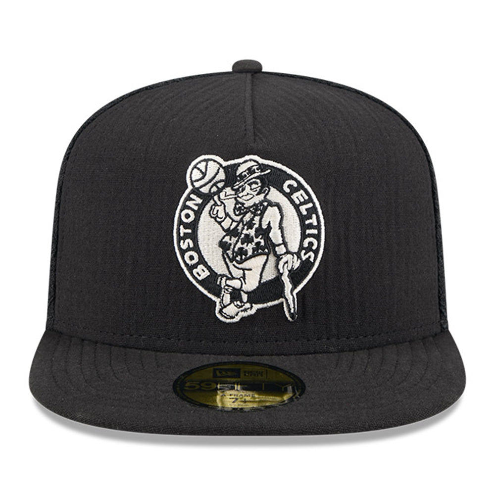 New Era Boston Celtics NBA 2025 59FIFTY Day Black 59FIFTY A-Frame Fitted Cap