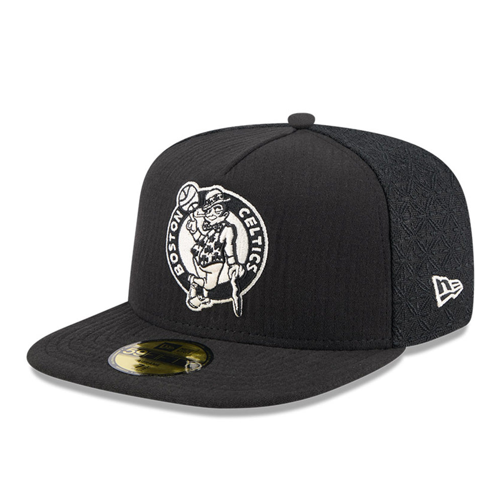 New Era Boston Celtics NBA 2025 59FIFTY Day Black 59FIFTY A-Frame Fitted Cap