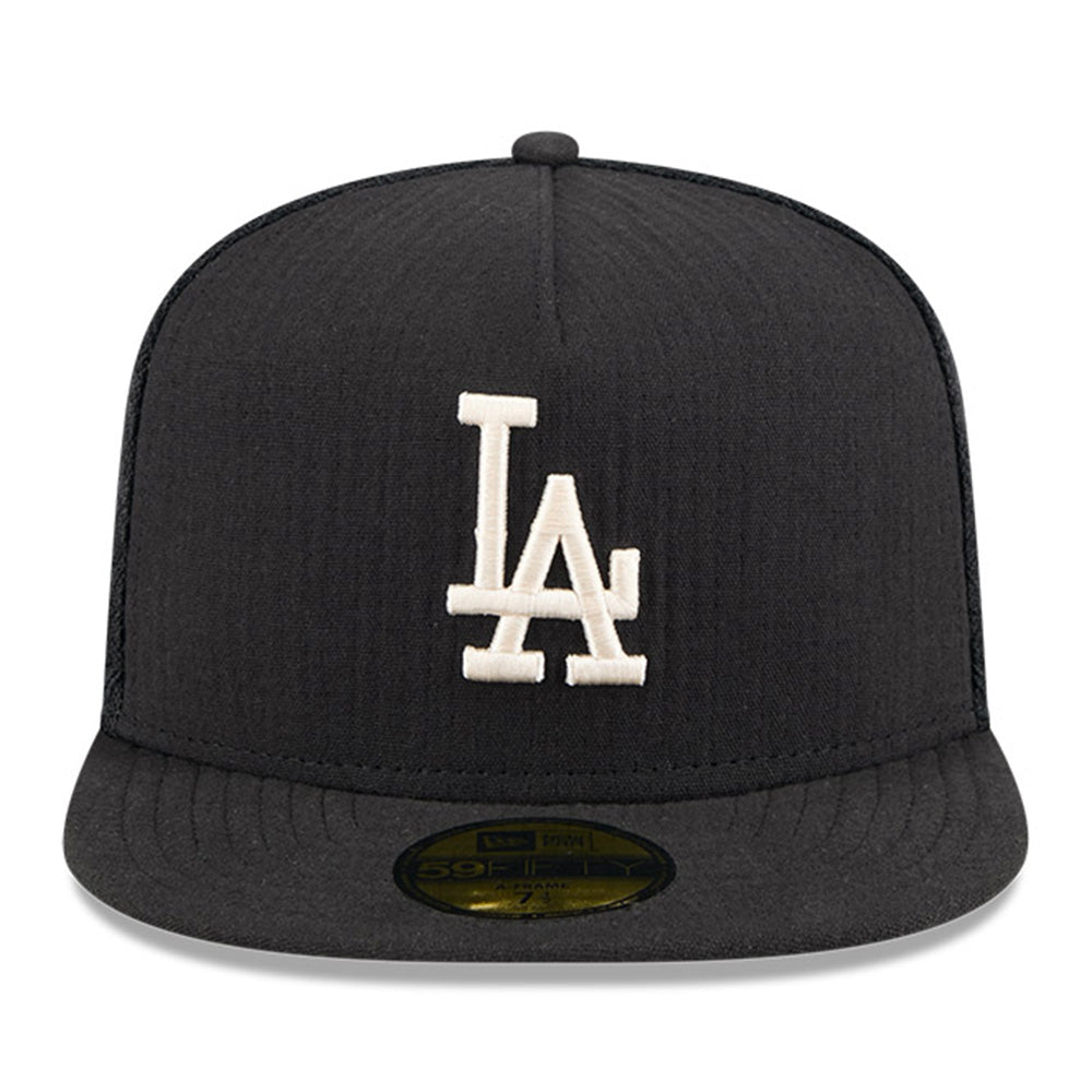 New Era Los Angeles Dodgers MLB 2025 59FIFTY Day Black 59FIFTY A-Frame Fitted Cap