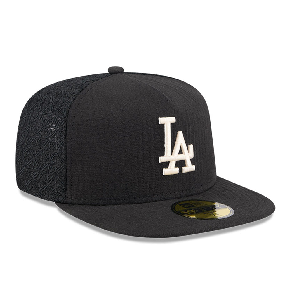 New Era Los Angeles Dodgers MLB 2025 59FIFTY Day Black 59FIFTY A-Frame Fitted Cap