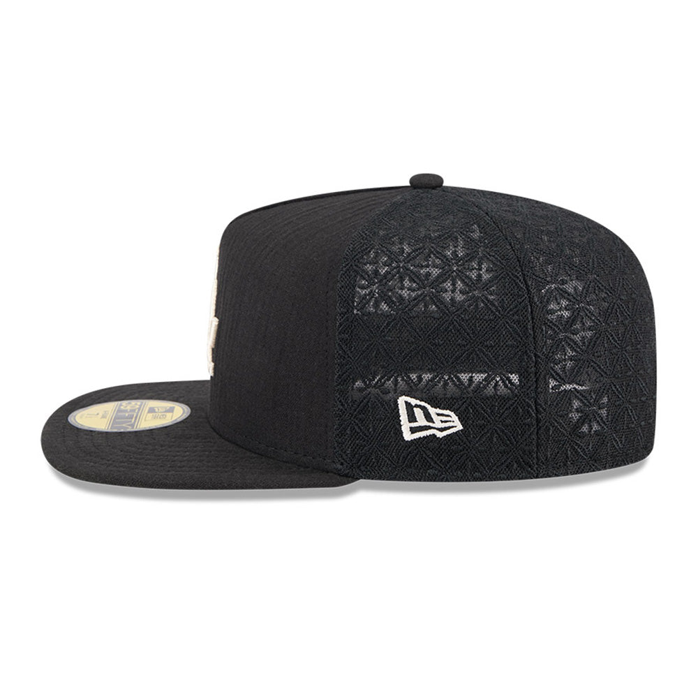 New Era Los Angeles Dodgers MLB 2025 59FIFTY Day Black 59FIFTY A-Frame Fitted Cap