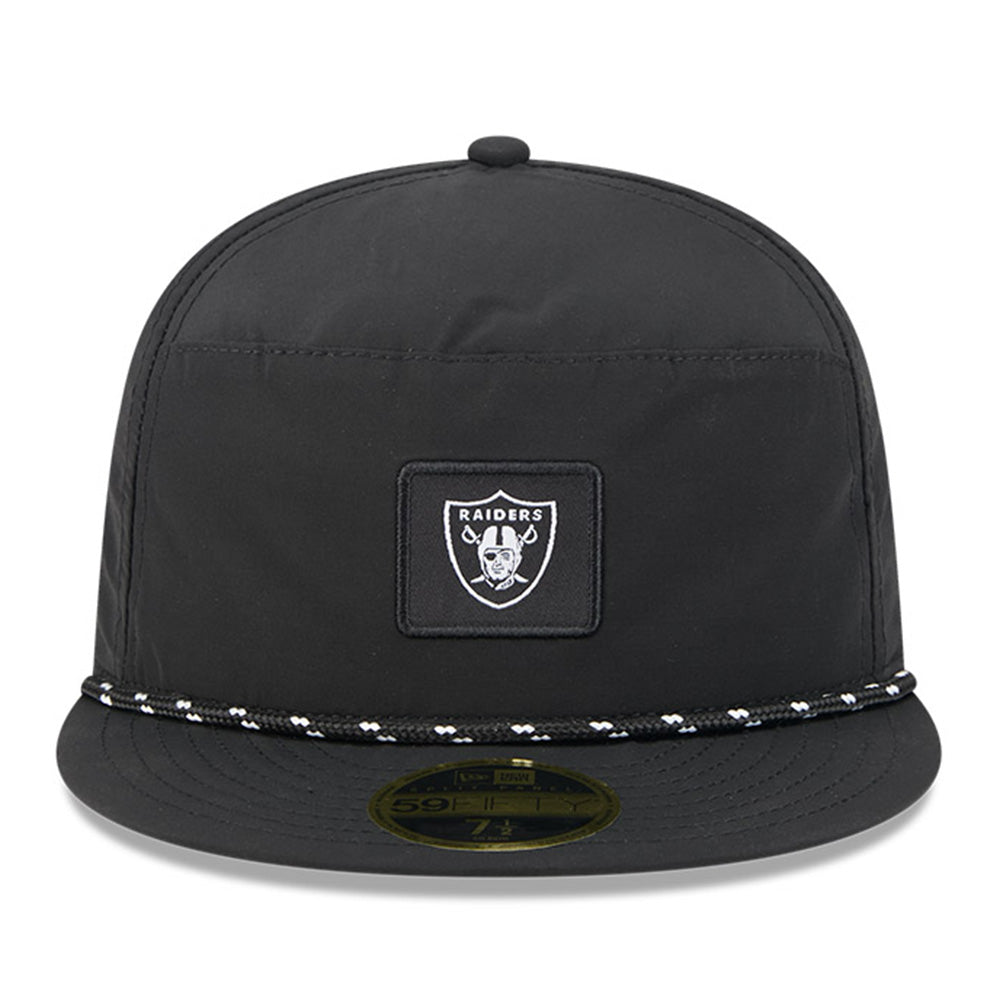 New Era Las Vegas Raiders NFL 2025 59FIFTY Day Black 59FIFTY Split Panel FItted Cap