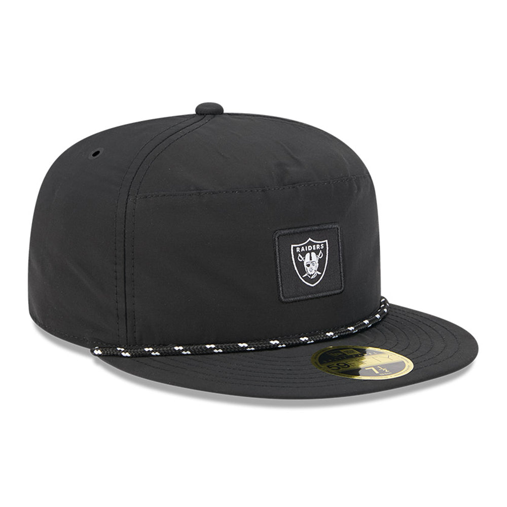 New Era Las Vegas Raiders NFL 2025 59FIFTY Day Black 59FIFTY Split Panel FItted Cap