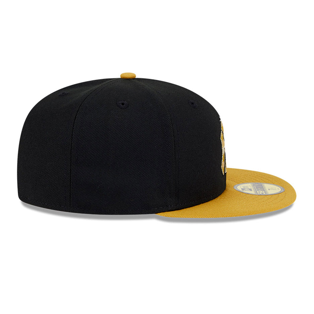 New Era New York Yankees Gold Logo MLB 2025 59FIFTY Day Black Gold 59FIFTY Fitted Cap