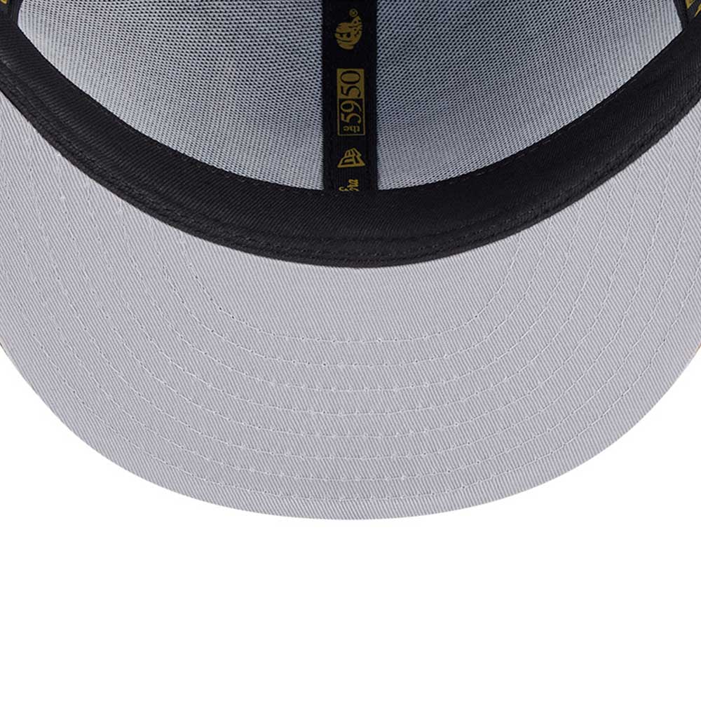 New Era Chicago Bulls Gold Logo NBA 2025 59FIFTY Day Black Gold 59FIFTY Fitted Cap