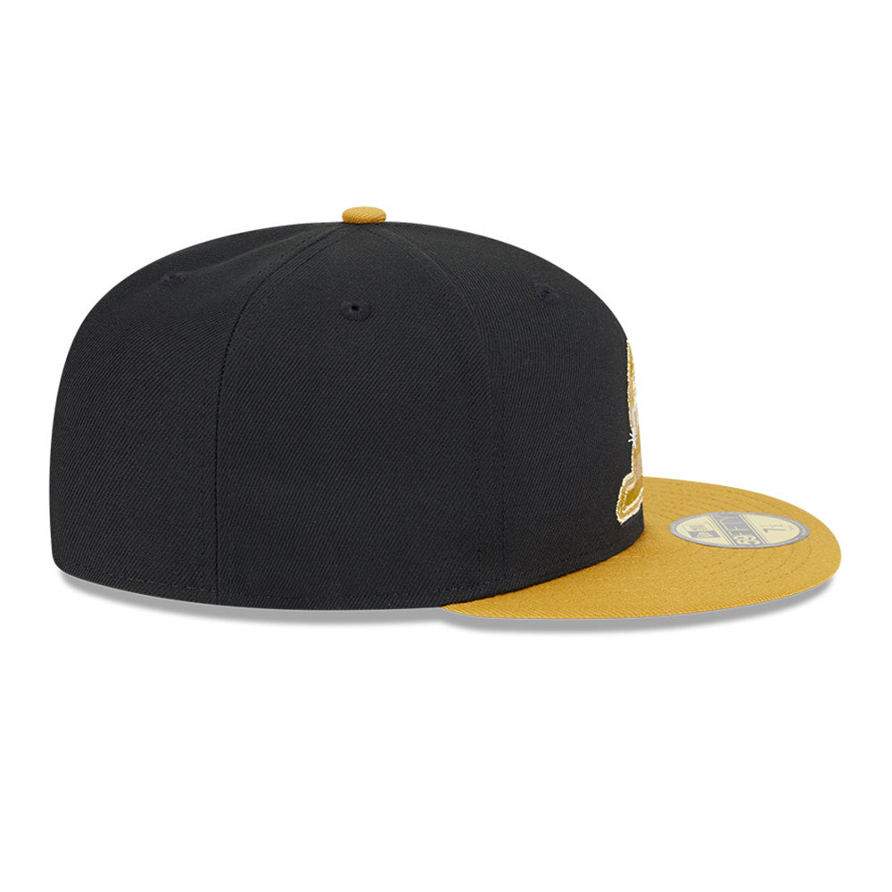 New Era Los Angeles Lakers Gold Logo NBA 2025 59FIFTY Day Black Gold 59FIFTY Fitted Cap