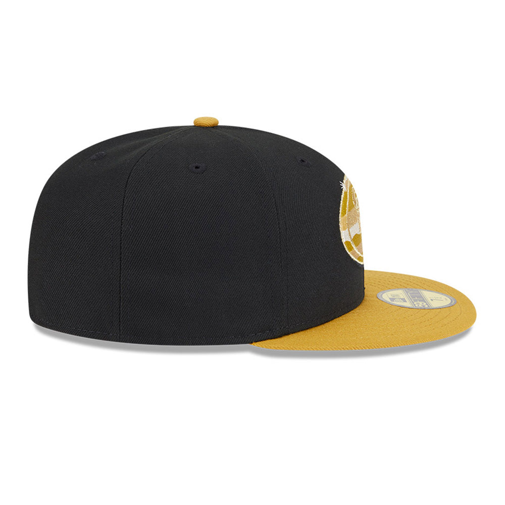 New Era San Francisco 49ers Gold Logo NFL 2025 59FIFTY Day Black Gold 59FIFTY Fitted Cap