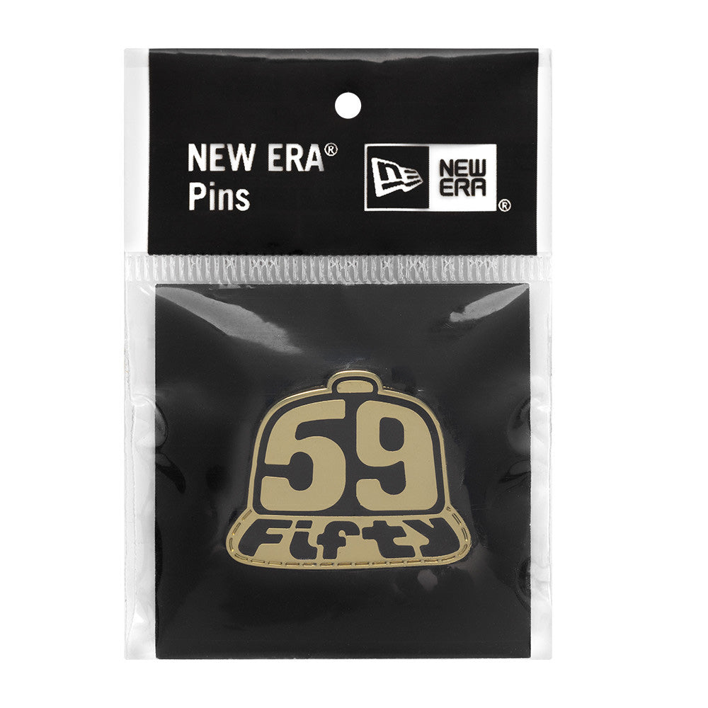 New Era 5950 Cap 2025 59FIFTY Day Black Gold Pin Accessory
