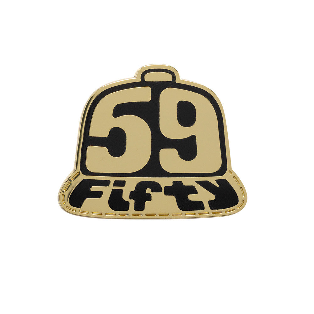 New Era 5950 Cap 2025 59FIFTY Day Black Gold Pin Accessory
