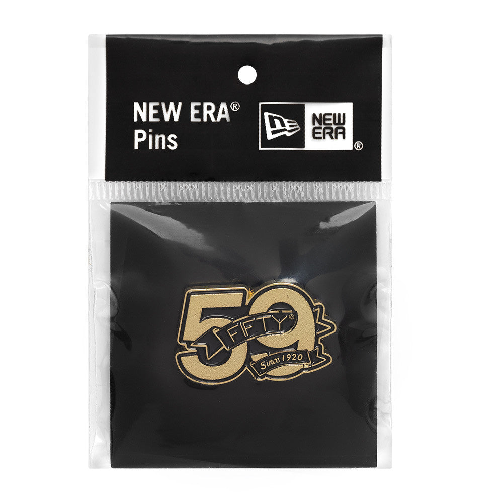 New Era Pin Banner 2025 59FIFTY Day Black Gold Pin Accessory