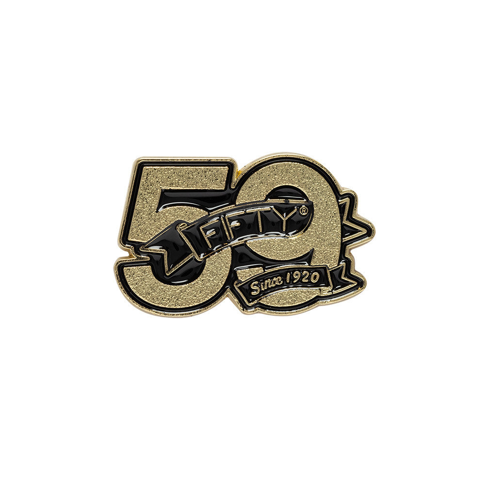 New Era Pin Banner 2025 59FIFTY Day Black Gold Pin Accessory