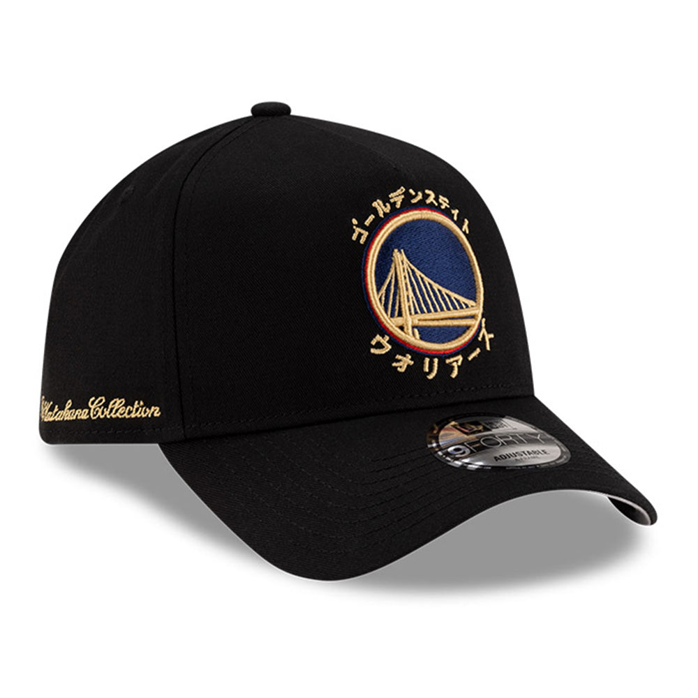 New Era Golden State Warriors Hyperfly Katakana x NBA All Star Game Black 9FORTY A-Frame Snapback Cap