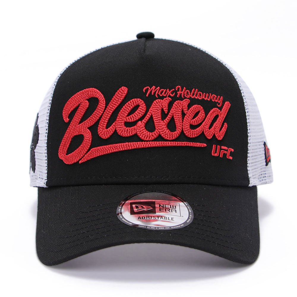 New Era Max Holloway UFC Ultimate Fighting Black 9FORTY E-Frame Trucker Snapback Cap
