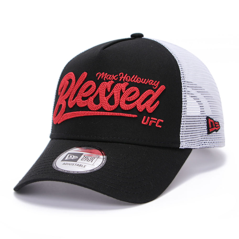 New Era Max Holloway UFC Ultimate Fighting Black 9FORTY E-Frame Trucker Snapback Cap