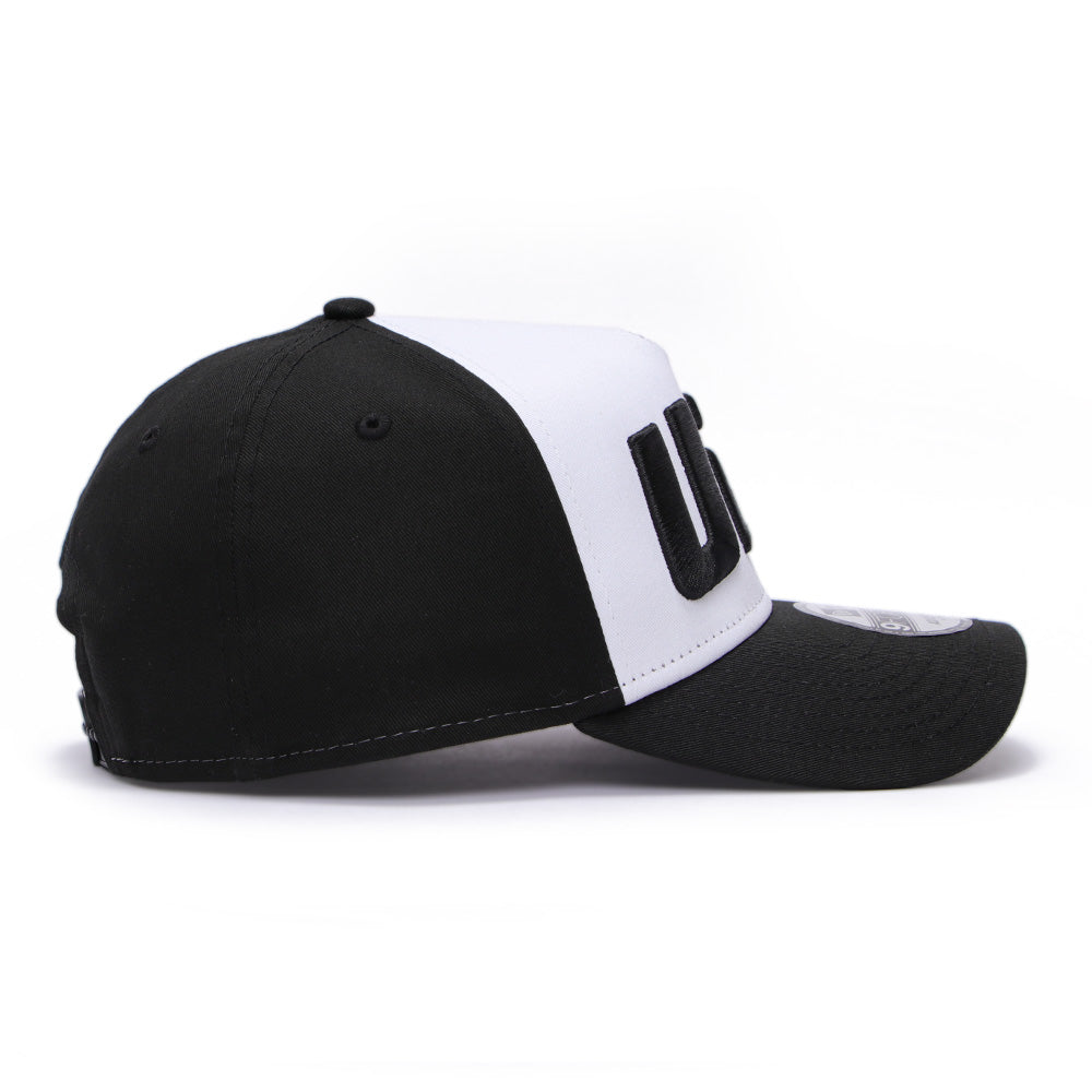 New Era UFC Ultimate Fighting Core White Black 9FORTY A-Frame Trucker Snapback Cap