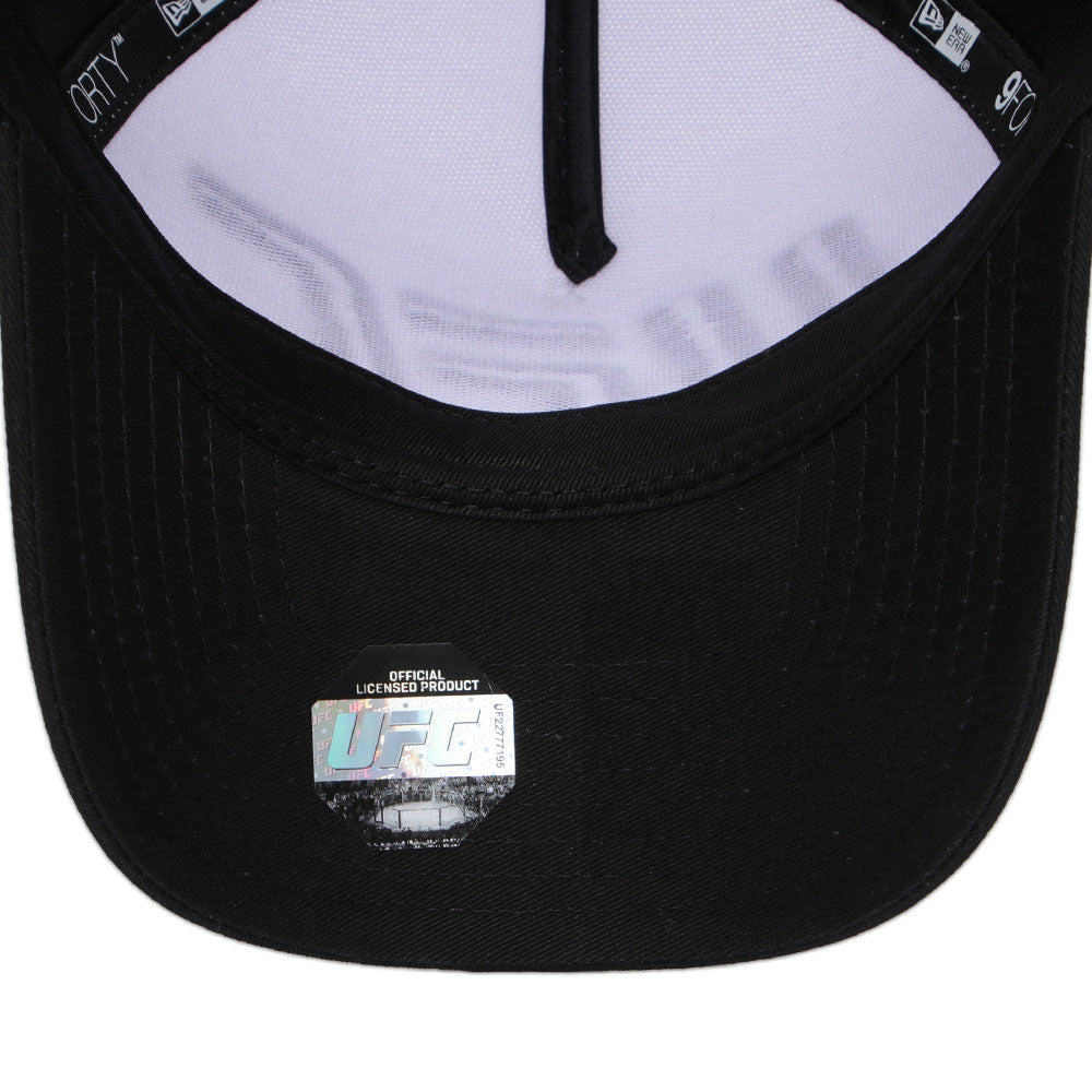 New Era UFC Ultimate Fighting Core White Black 9FORTY A-Frame Trucker Snapback Cap