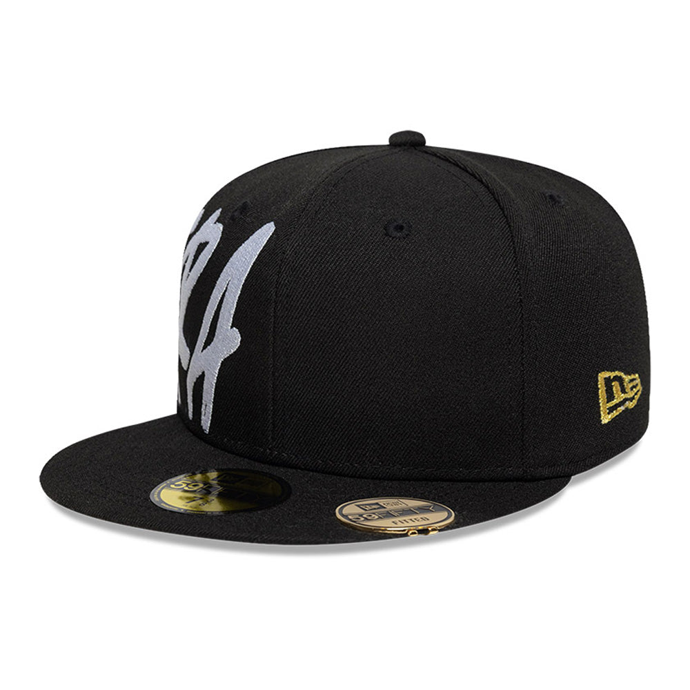 New Era NE Script 2025 59FIFTY Day Black 59FIFTY Fitted Cap