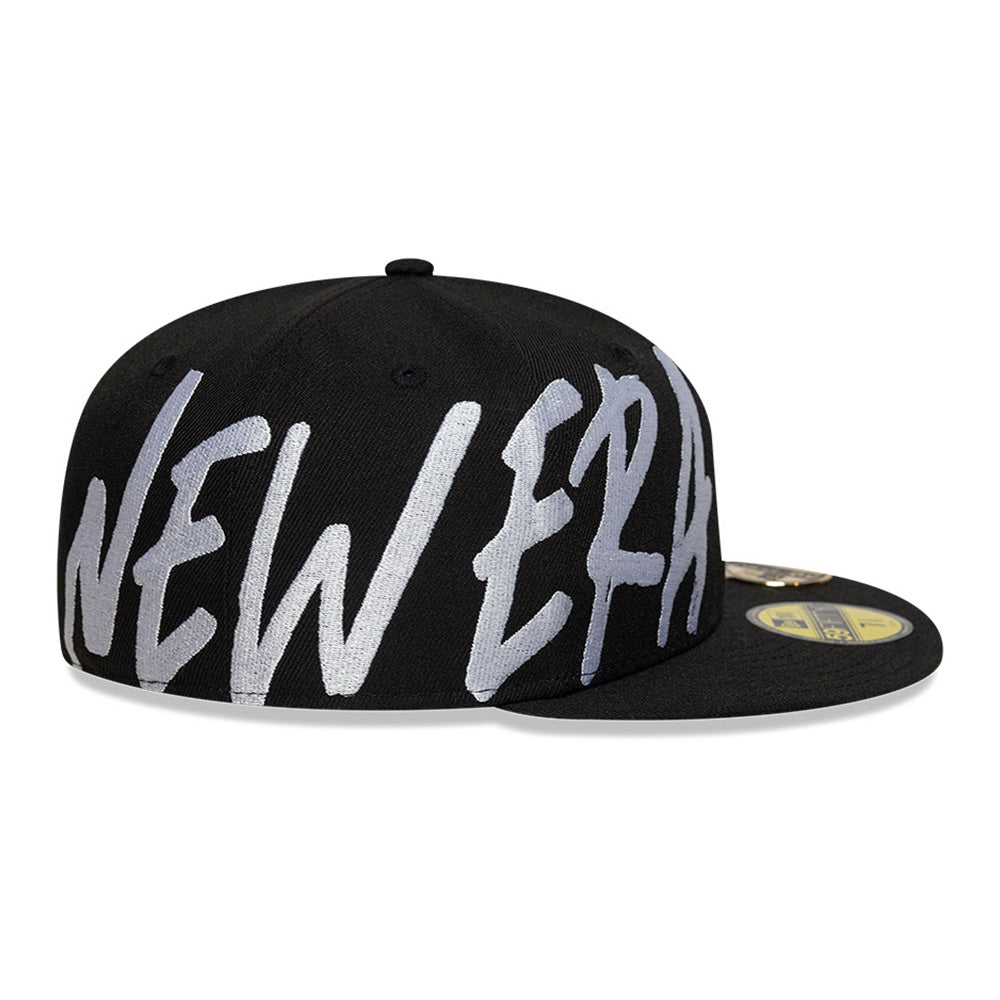 New Era NE Script 2025 59FIFTY Day Black 59FIFTY Fitted Cap