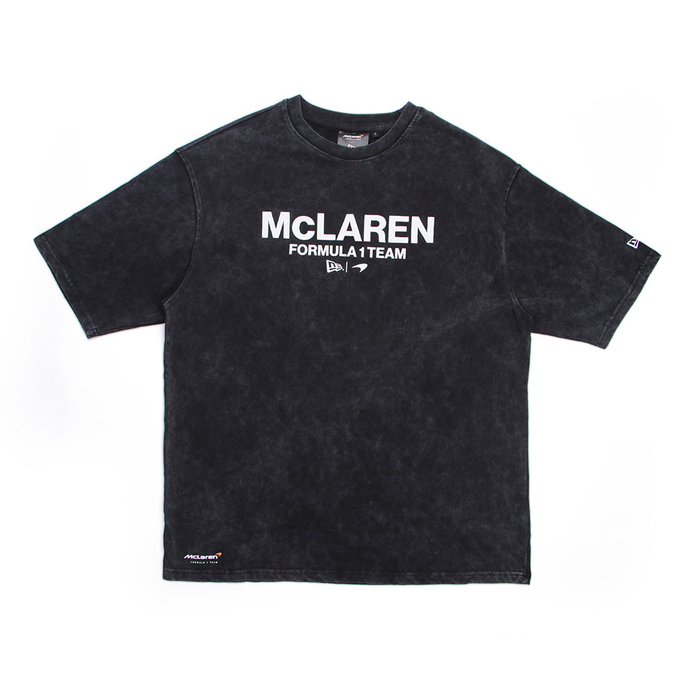New Era McLaren Racing Wordmark Black Oversized Short Sleeve T-Shirt
