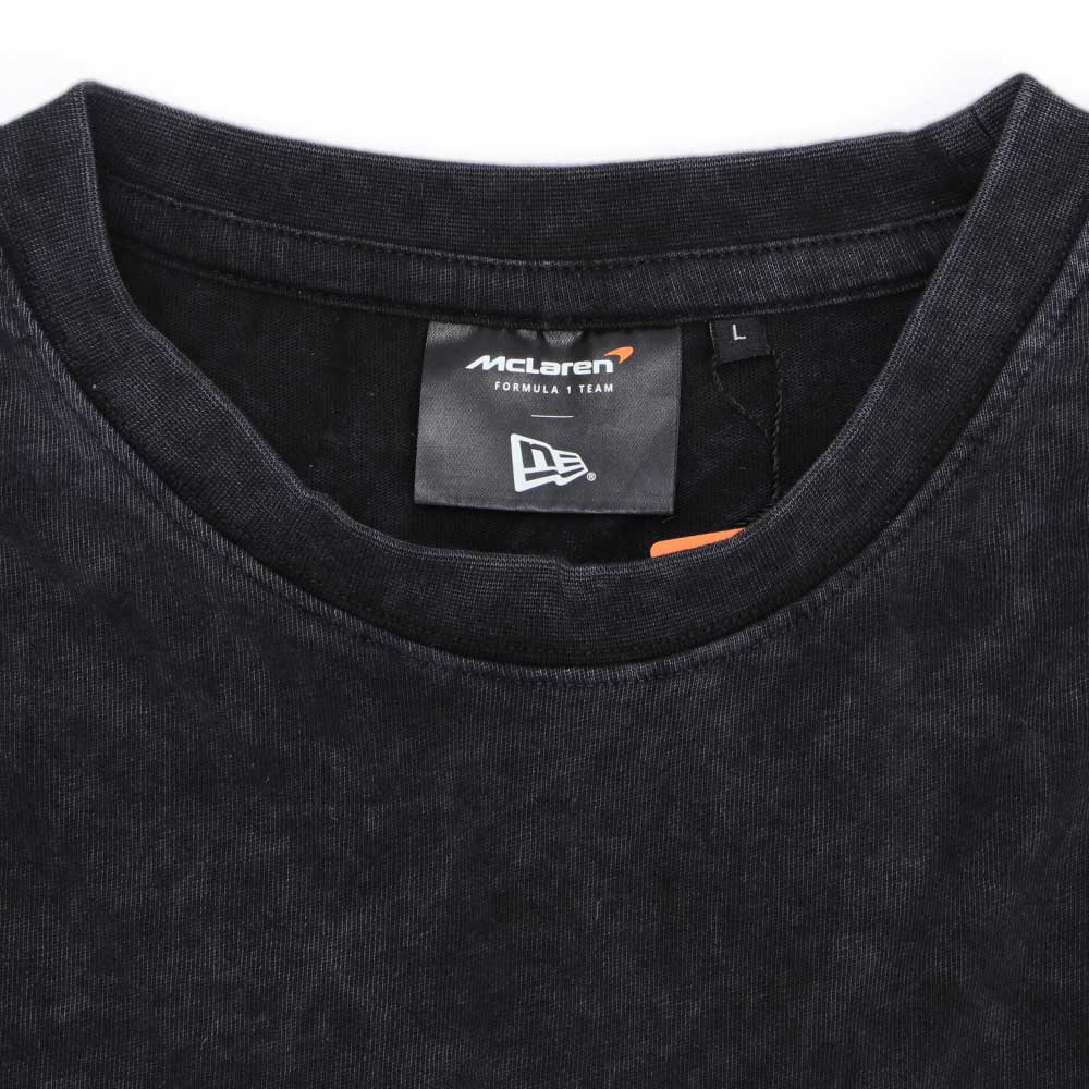 New Era McLaren Racing Wordmark Black Oversized Short Sleeve T-Shirt