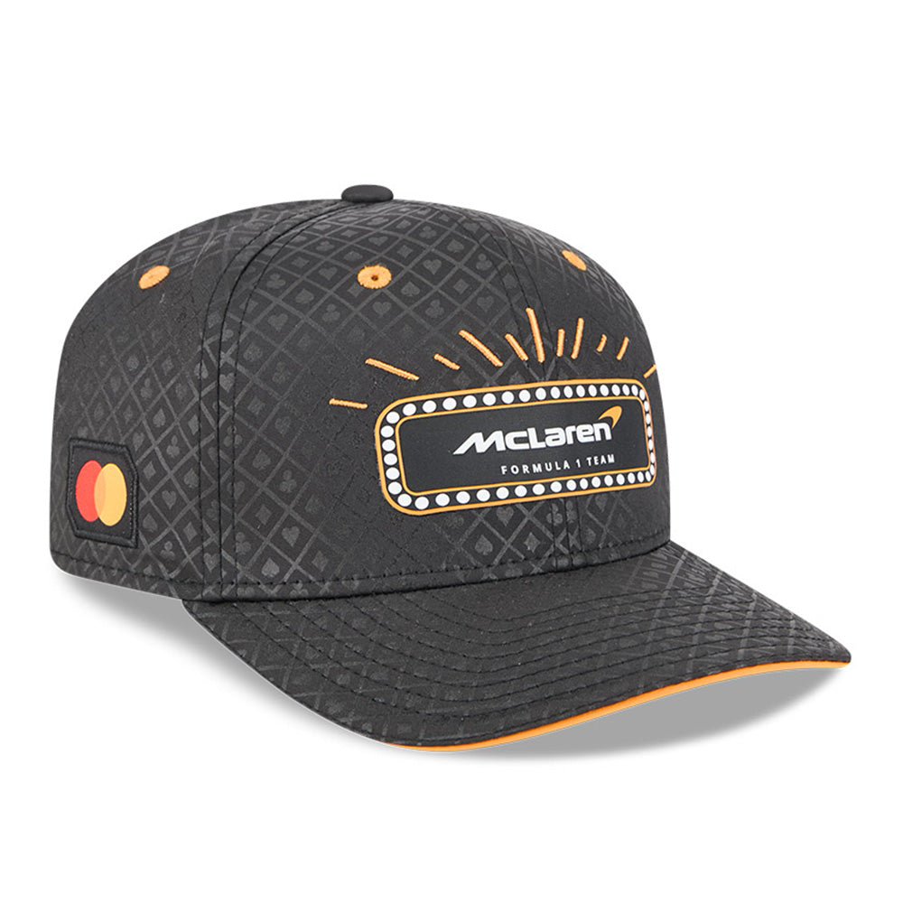 New Era McLaren Racing Las Vegas Race Special Black Orange 9SEVENTY Stretch Snapback Cap