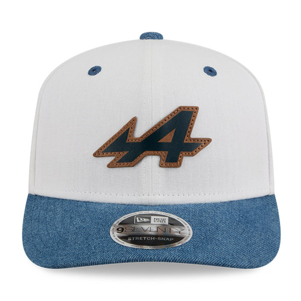 New Era BWT Alpine F1 Team Austin Race Special Light Beige 9SEVENTY Stretch Snapback Cap