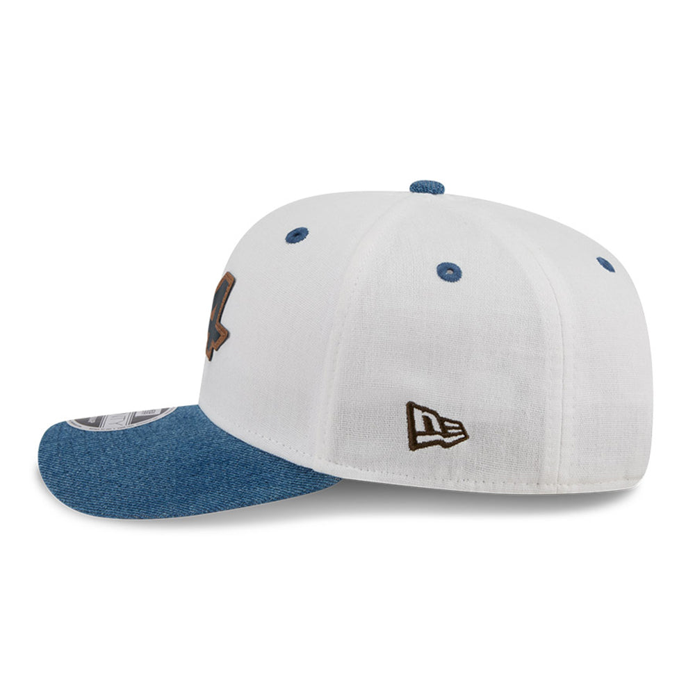 New Era BWT Alpine F1 Team Austin Race Special Light Beige 9SEVENTY Stretch Snapback Cap