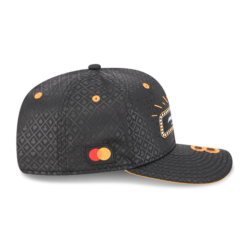 New Era McLaren Racing Oscar Piastri Las Vegas Race Special Black Orange 9SEVENTY Stretch Snapback Cap