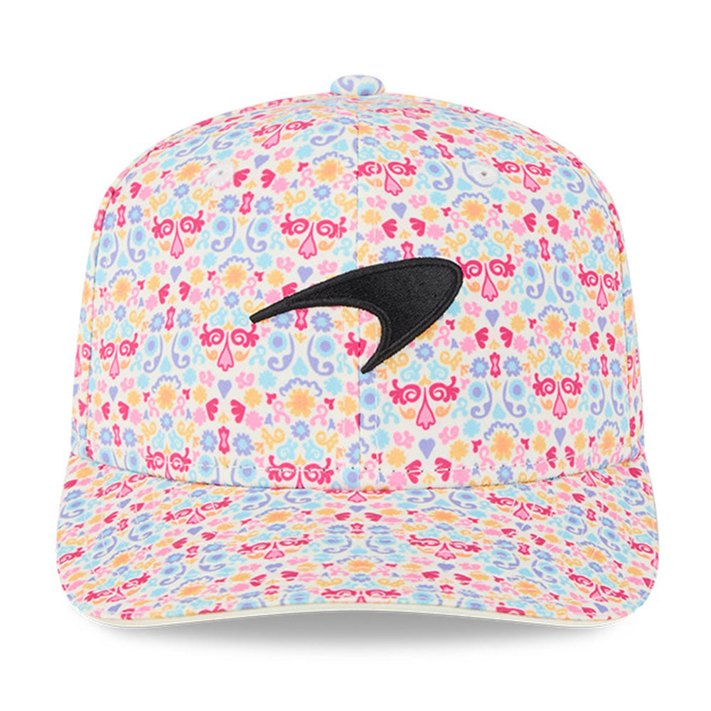 New Era McLaren Racing Mexico Race Special White Multi 9SEVENTY Stretch Snapback Cap