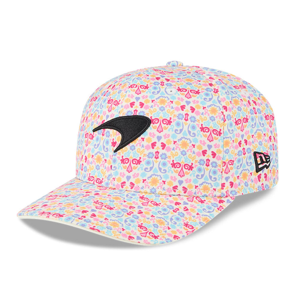 New Era McLaren Racing Mexico Race Special White Multi 9SEVENTY Stretch Snapback Cap