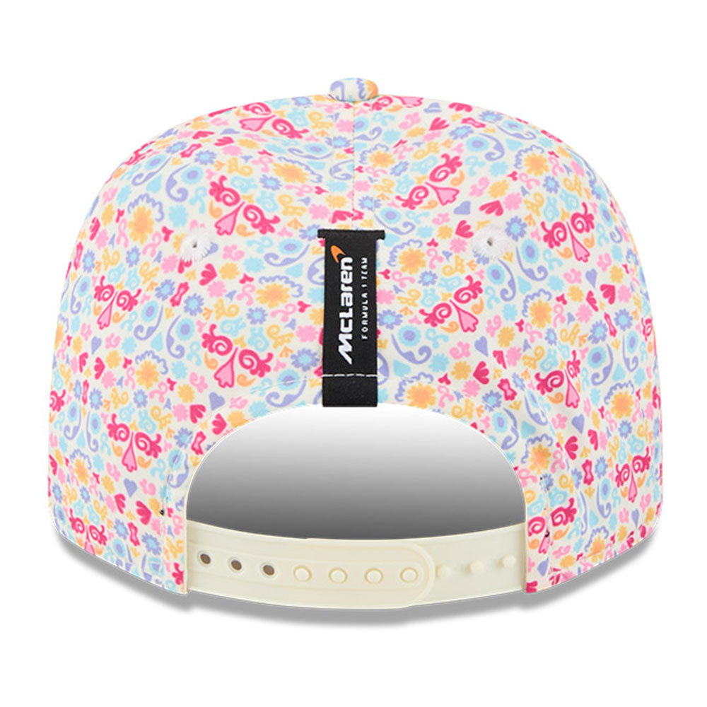 New Era McLaren Racing Mexico Race Special White Multi 9SEVENTY Stretch Snapback Cap