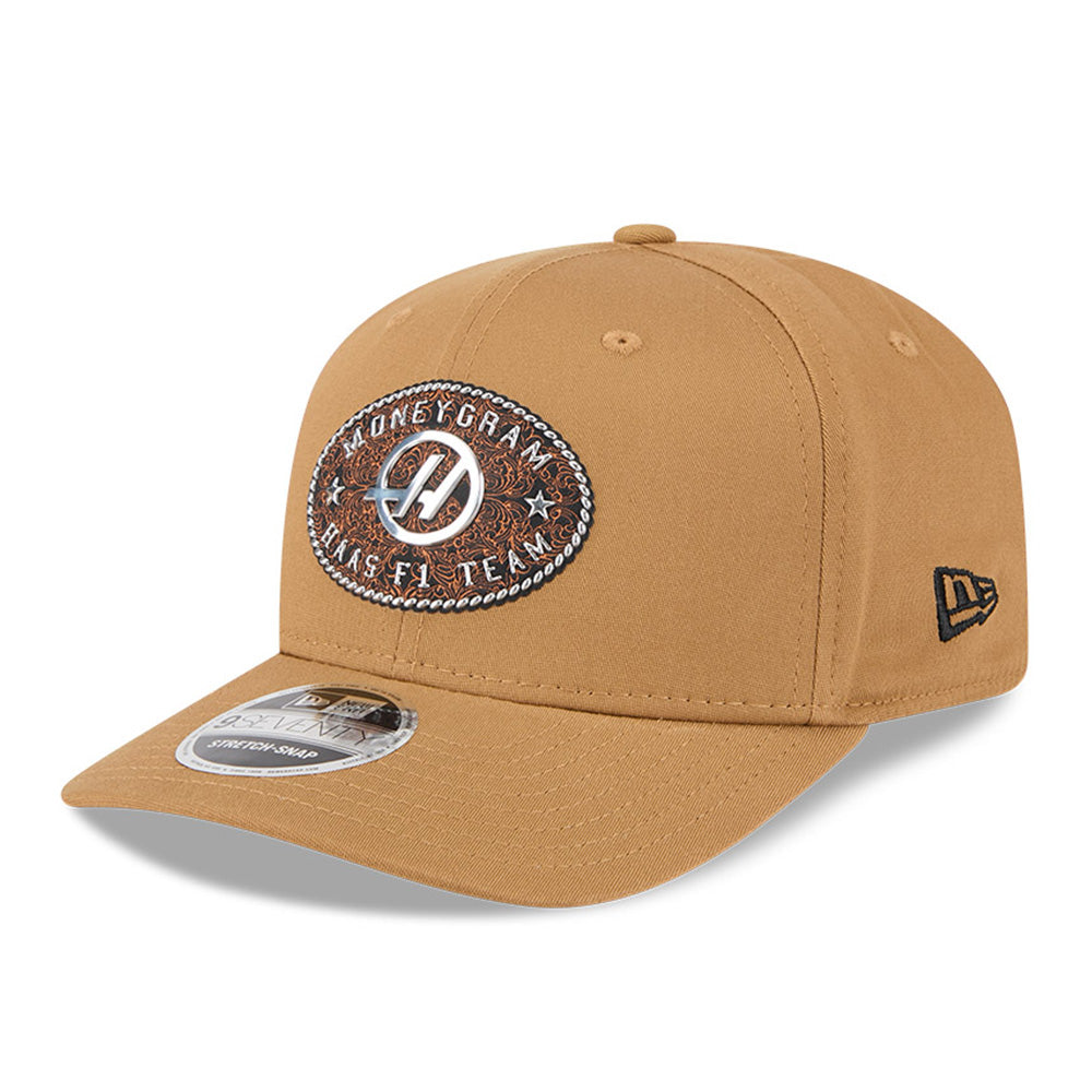 New Era Moneygram HAAS F1 Team Austin Race Special Beige 9SEVENTY Stretch Snapback Cap