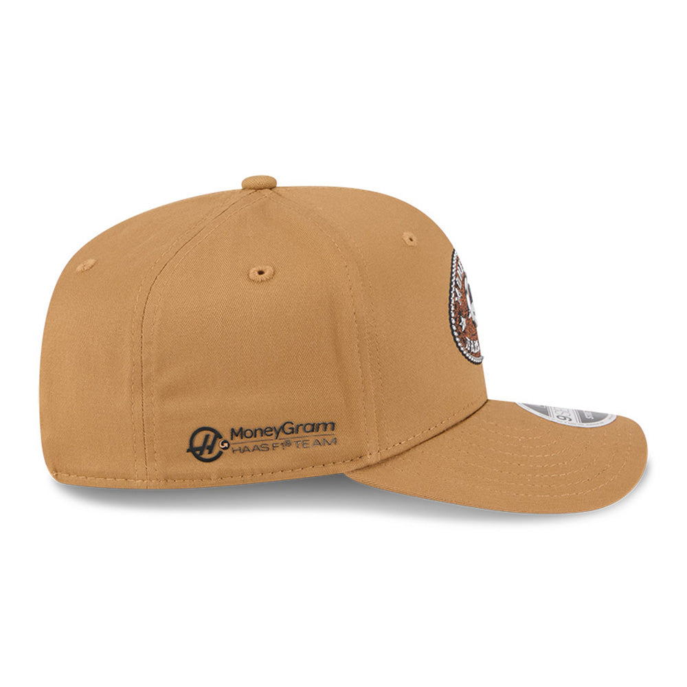 New Era Moneygram HAAS F1 Team Austin Race Special Beige 9SEVENTY Stretch Snapback Cap