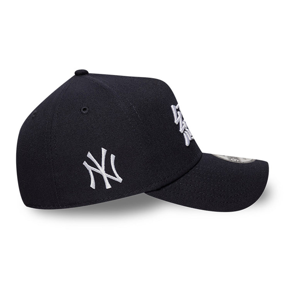 New Era New York Yankees Japanese Kanji Navy 9FORTY A-Frame Snapback Cap