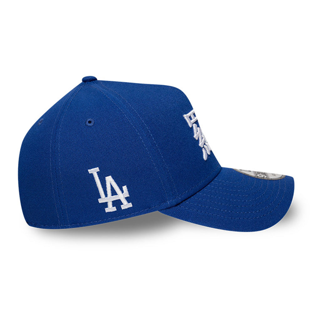 New Era Los Angeles Dodgers Japanese Kanji Royal Blue 9FORTY A-Frame Snapback Cap