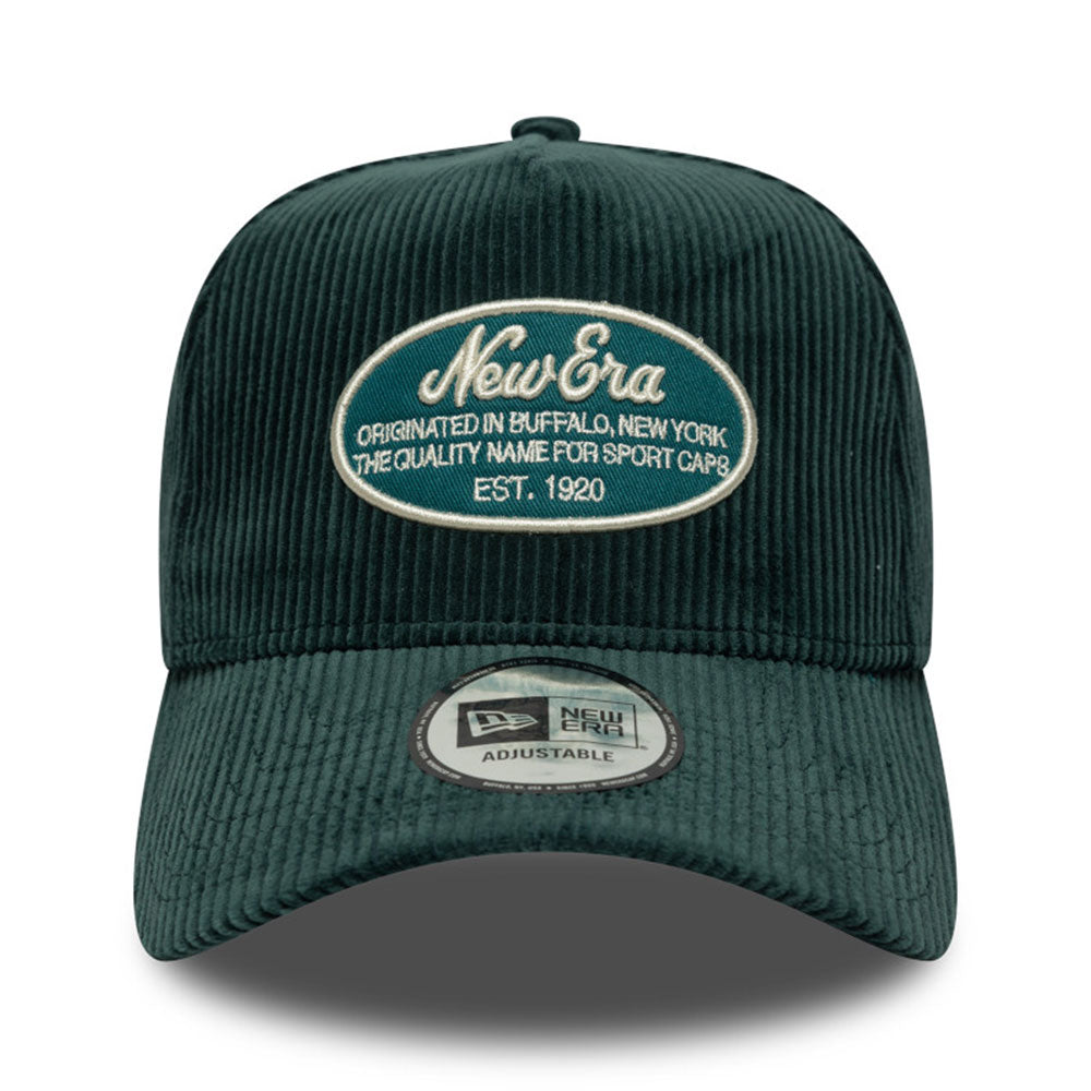 New Era Script Patch Cord Deep Turquoise 9FORTY E-Frame Snapback Cap