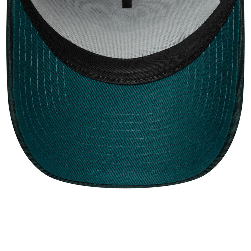 New Era Script Patch Cord Deep Turquoise 9FORTY E-Frame Snapback Cap
