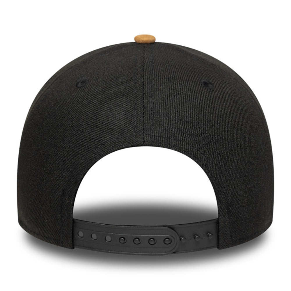 New Era New York Yankees Suede Visor Black 9FORTY E-Frame Snapback Cap