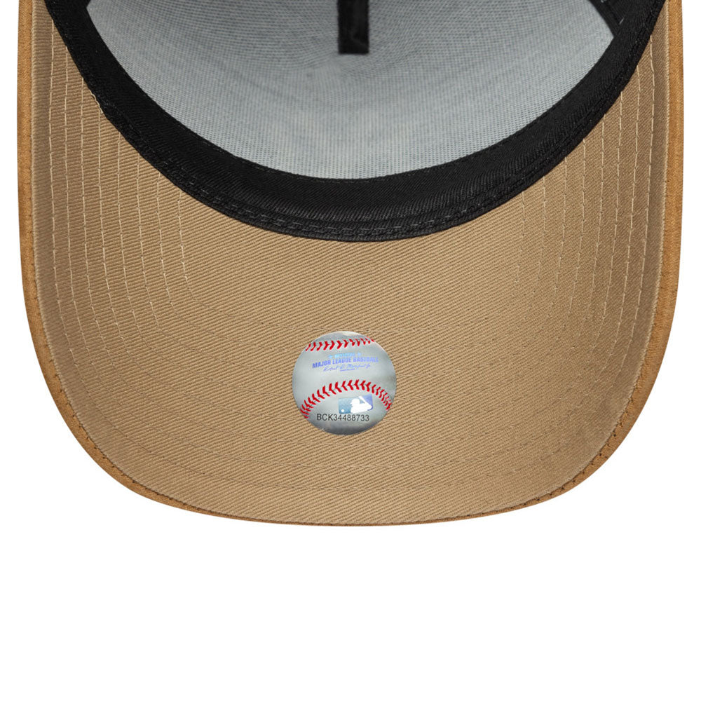 New Era New York Yankees Suede Visor Black 9FORTY E-Frame Snapback Cap