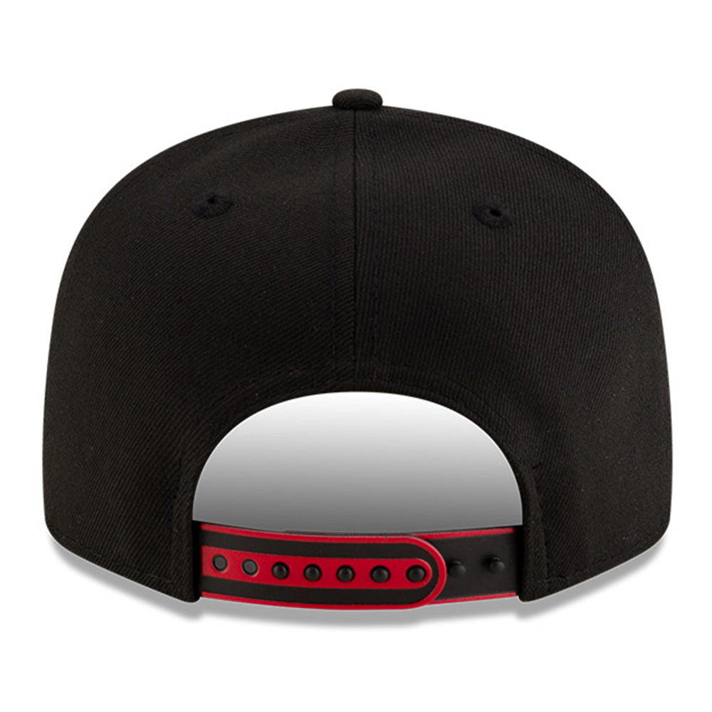 New Era Chicago Bulls Tip Off 2025 White Black 9FIFTY Split Panel Snapback Cap
