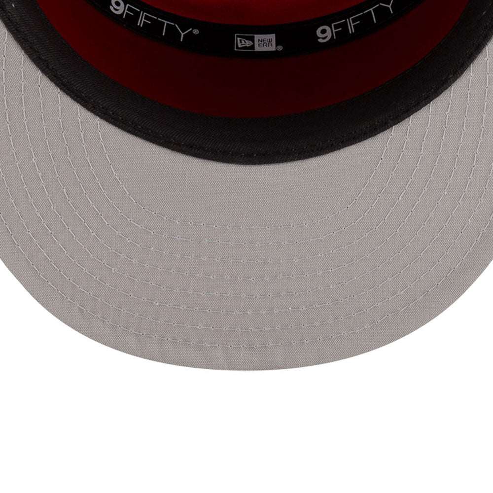 New Era Chicago Bulls Tip Off 2025 White Black 9FIFTY Split Panel Snapback Cap