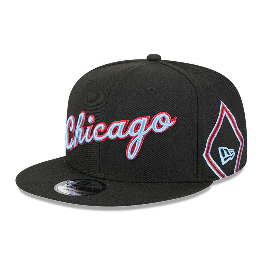 New Era Chicago Bulls 2025 City Edition Black 9FIFTY Snapback Cap
