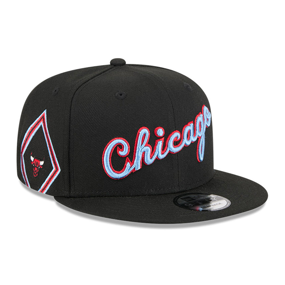 New Era Chicago Bulls 2025 City Edition Black 9FIFTY Snapback Cap