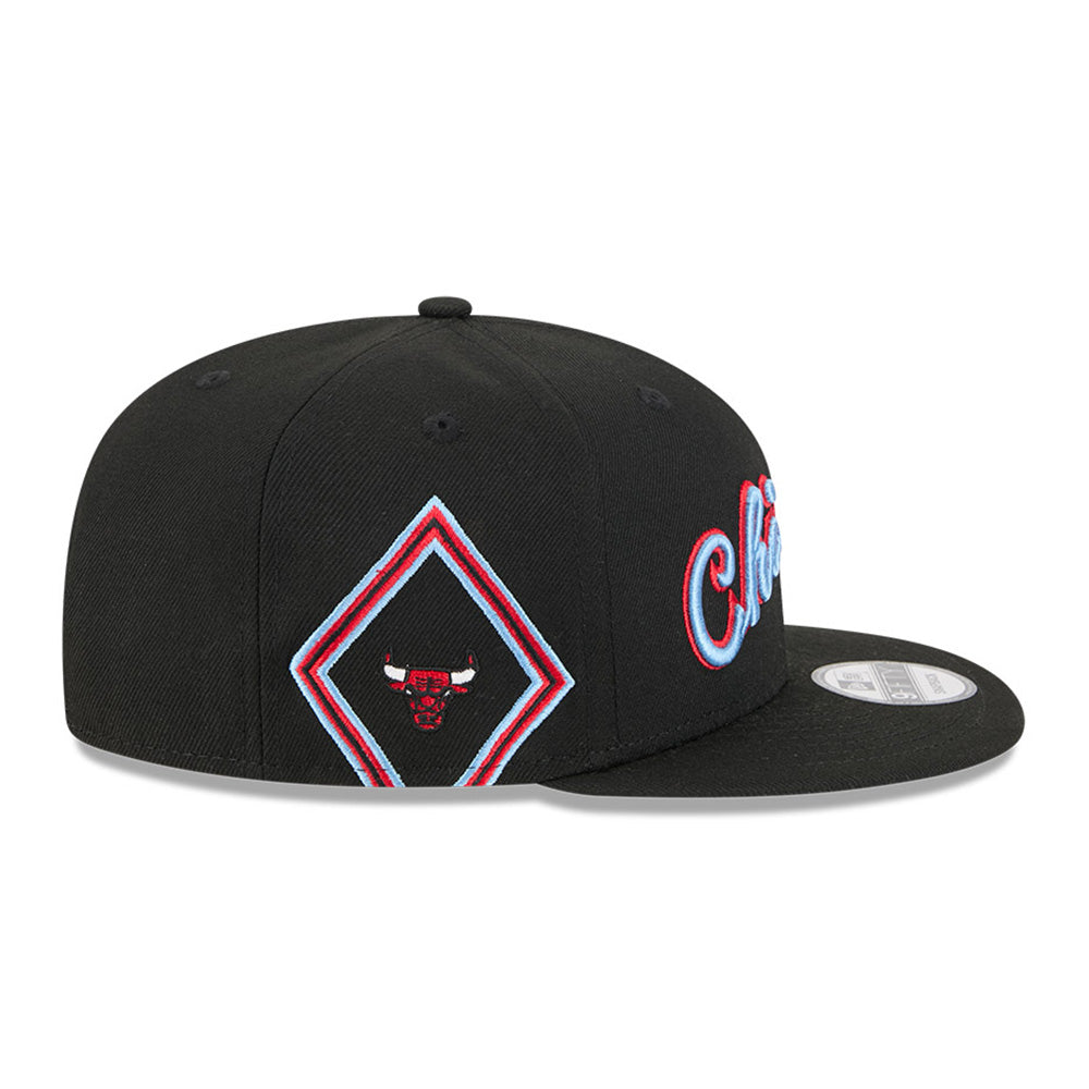 New Era Chicago Bulls 2025 City Edition Black 9FIFTY Snapback Cap