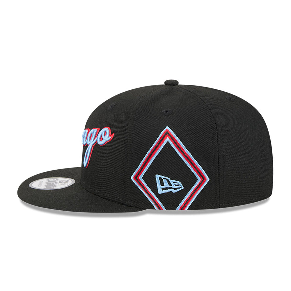 New Era Chicago Bulls 2025 City Edition Black 9FIFTY Snapback Cap