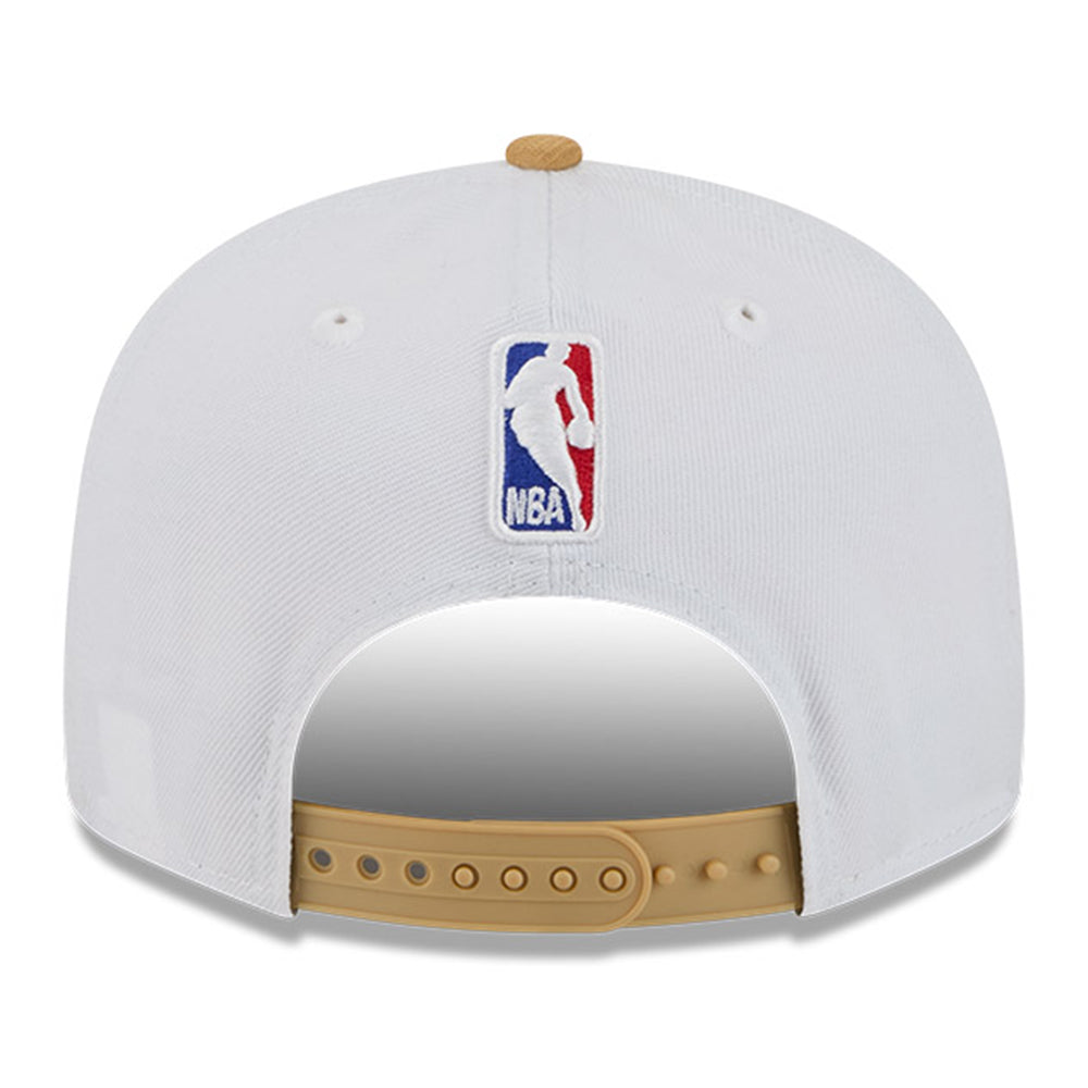 New Era Boston Celtics 2025 City Edition White Gold OTC 9FIFTY Snapback Cap