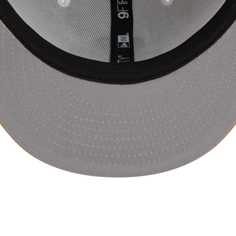 New Era Boston Celtics 2025 City Edition White Gold OTC 9FIFTY Snapback Cap