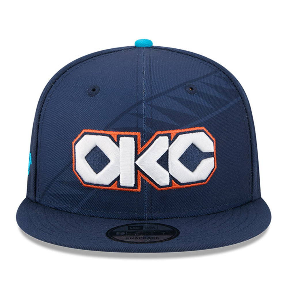 New Era Oklahoma City Thunder 2025 City Edition Medium Blue 9FIFTY Snapback Cap